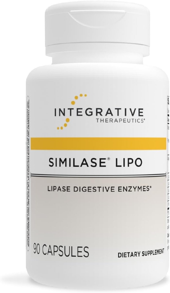 Terapéutica Integrativa Similase Lipo - Suplemento de digestión para el soporte diario de la enzima* - Suplemento de apoyo de la salud gastrointestinal - sin lácteos &amp; vegano - 90 cápsulas (45 piezas)