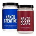 Nuked Puro Creatine Monohydrate 100 Servings + 100 Servings Unflavored BCAAs Vegan Bundle