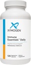 XYMOGEN Immune Essentials Daily - Long-Term Immune Support Supplement with Vitamin C Ascorbic Acid, Vitamina A &amp; D3, N Acetyl L Cysteine, Zinc Chelate, Quercetin (120 Capsules)