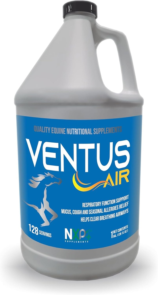 Ventus Air - Apoyo respiratorio Alergias de tos de moco Suplemento para Caballos por Suplementos NXP - 1 Gallon (128 oz)