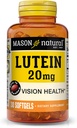 MASON NATURAL Lutein 20 mg con vitamina E - Visión sana y función ocular, soporta la salud ocular, 30 Softgels