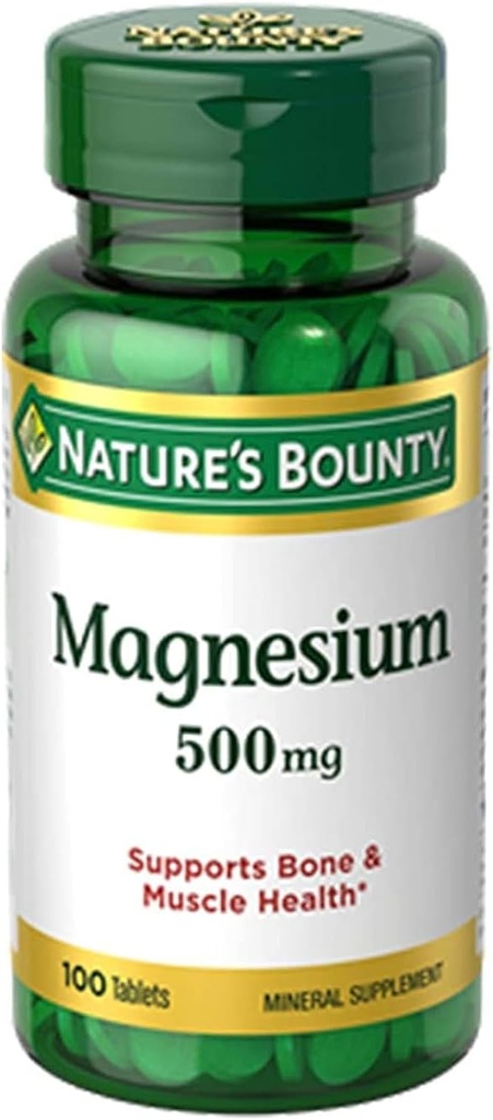 Magnesio de recompensa de la naturaleza 500 mg Tabletas 100 Ea