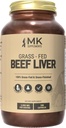 MK Supplements Grass Fed Beef Liver Supplement, Supports Energy Production, Detoxification, Digestion, Immunity and Full Body Wellness, Non-GMO, Freeze Dried, 45 Servings (3,000 mg Cada)