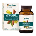 Himalaya Berberina con canela de Ceylán - Suplemento herbal para apoyar el metabolismo normal, inmune y salud digestiva - Vegan, Gluten Gratis, 60 cápsulas vegetarianas