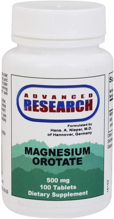 Dr. Hans Nieper Magnesium Orotate Tablets, 500 Mg, 100 Conde