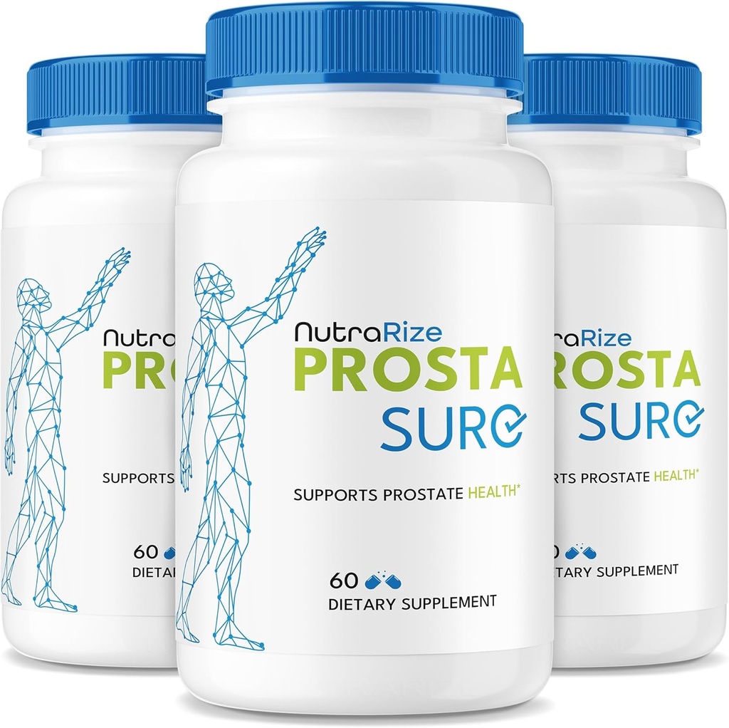NutraRize (3 Pack) Prostasure Capsules - Official Prosta Sure Pills for Prostate Heath, All Natural Support Formula for More Control &amp; General Well-Being, Pastillas Review (180 cápsulas)