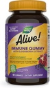 ¡La naturaleza está viva! Immune Support* Gummies with Elderberry Extract, Vitaminas C & D3, Zinc, No Gluten, Grape & Cherry Flavored, 90 Gummies Vegetarian (Packaging May Vary)