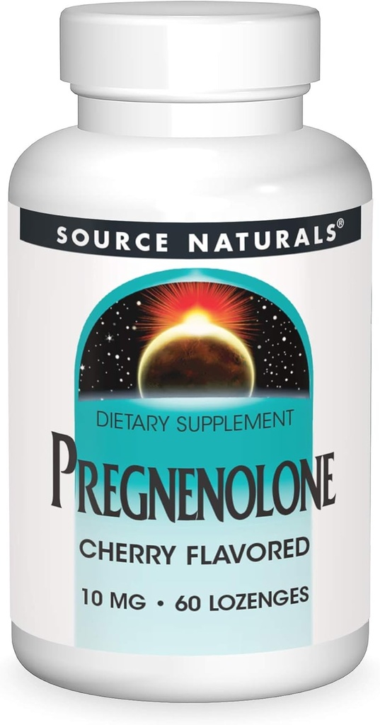 Source Naturals Pregnenolone, 10mg - 60 Cherry Lozenges