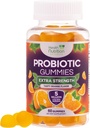 Probiotic Gummies 5 Billion CFU - Diverse Probiotic Strains for Digestive Health & Gut Support Gummy for Women, Hombres, " Kids, Daily Probiotics Supplement for Immune Support, Non-GMO, Vegan, 60 Gummies