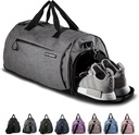 Bolso de gimnasio Fitgriff® para hombre &amp; mujer con zapatilla &amp; baño - Bolsa para viajes, deportes, ejercicio
