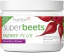 HumanN SuperBeets Energy Plus con extracto de semilla de uva - Polvo de remolacha, Extracto de té verde, cafeína, vitamina C, no GMO, 5.87oz