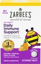 Zarbee's Kids Immune Support, Vitamina C, D & Zinc Daily Immunity Vitamins for Children 4+ Years, Natural Tropical Fruit Flavor, 28 Chewable Tablets