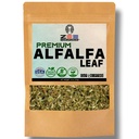 ZeeHERBS Orgánica Alfalfa Leaf 4 oz. (113g) Pack, USDA Certified Organic Alfalfa Leaf Herb Loose Leaf Tea, Premium Quality Medicago Sativa Herb, Cut &amp; Sifted, Alfalfa Tea Leaves