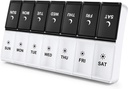 DANYING Extra Large Pill Organizer 2 veces al día, XL Weekly Pill Box 2 por día, AM PM Pill Case, Day Night Pill Container 7 Day, Vitamin Case Dos veces al día