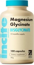 Magnesium Glycinate 500mg - 3 Month Supply - High Strength 100 Easy Swallow Capsules - Suplemento Glycinate de Magnesio Puro - Suplementos de Magnesio - Vegan & Gluten Gratis - Sleep Aid - Made in UK