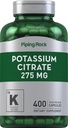 Piping Rock Potassium Citrate Supplement | 275 mg | 400 Capsules | Non-GMO, Gluten Free