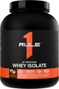 Regla 1 R1 Proteína Whey Isolate - con 25g Protein &amp; 6g BCAA Exclusivamente de Fuentes hidrolizadas e hidrolizadas para la recuperación de entrenamiento (5 libras*, mantequilla de maní de chocolate)