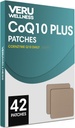 Veru Wellness CoQ10 Plus Daily - Self Adhesive Coenzyme Q10, 8-10 Hours (42 Day)