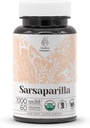 Sarsaparilla USDA Orgánica 60 cápsulas ← Suplemento natural de alta potencia Silencio Certificado Cápsulas Vegetarianas Orgánicas y Sarsparilla Orgánica (Hemidesmus indicus) Root seco (60 cápsulas)