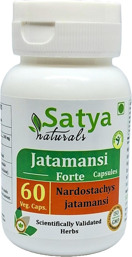 Jatamansi Forte Capsules 500 mg. 60 Veg. Capsule tención Jatamansi (Nardostachys Jatamansi) Extracto Cápsulas para Hombres y Mujeres ← Ayurvedic Herbal Suplemento/Remedios  10:1 Forte (1 Botella de 60 Cápsulas)