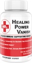 Herp Rescue Healing Power Vanish, Immune Support for Women, Mushroom Supplement, Pure Shiitake Mushroom, Beta Glucan, Red Marine Algae, 60 cápsulas