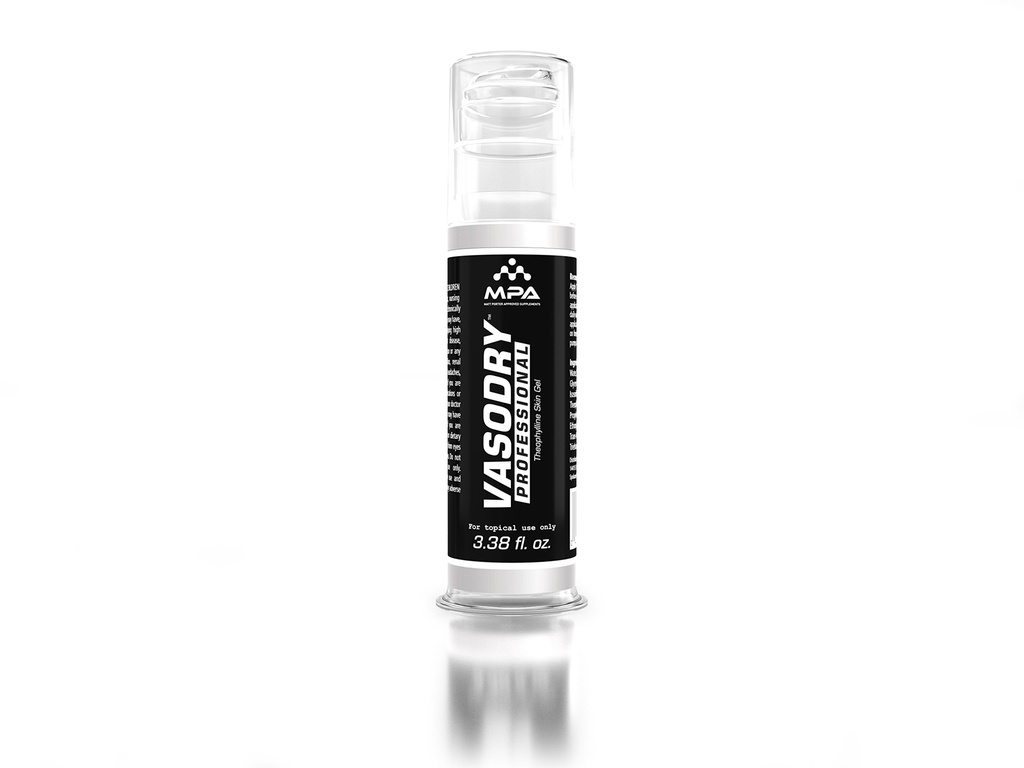 VasoDry Professional, Pérdida de agua tópica, Diurético, Aumentar el sudor 3.38fl oz
