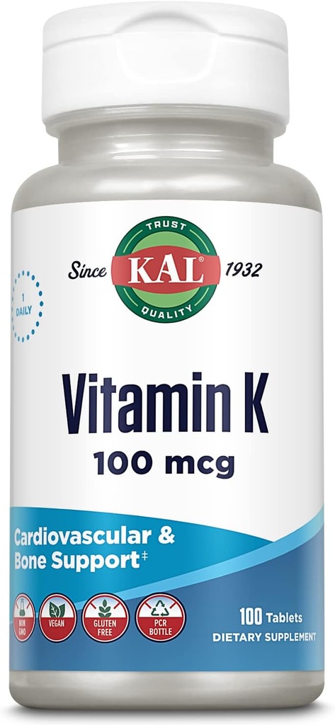 Kal 100 Mcg K1 Tablets, 100 Conde