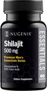 Nugenix Essentials Shilajit Capsules Supplement for Men and Women - 500mg, Standardized to 50% Fulvic Acids, Himalayan, 60 Capsules