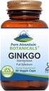 Ginkgo Biloba Capsules – Kosher Vegan Caps con 400mg Ginkgo Biloba Hoja y Ginko Extracto Suplemento
