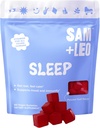SAM+LEO Sleep - Passionflower, Vitamina B6 &amp; Melatonin Gummies for Kids &amp; Teens - All Natural &amp; Vegan Relax &amp; Sleep Gummies for Kids - Passion Fruit Flavor - 60/ct