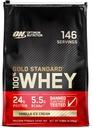 Optimum Nutrition Gold Standard 100% Whey Protein Powder, Vainilla Ice Cream, 10 libras (Packaging May Vary)