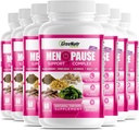 GreeNatr Herbal Menopause Support Complex for Hot Flashes, Night Sweats & Mood Swings Relief. Promueve Niveles de Hormonas Equilibrados - Cohosh Negro, Dong Quai, Licorice Root & Kelp Leaves (12 Bottles)