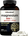Complejo de Magnesio 400mg, 300 capsules ← Glycinate, Citrate peru Chelated " Purified peru Bone, Heart " Digestion Support ← Non-GMO