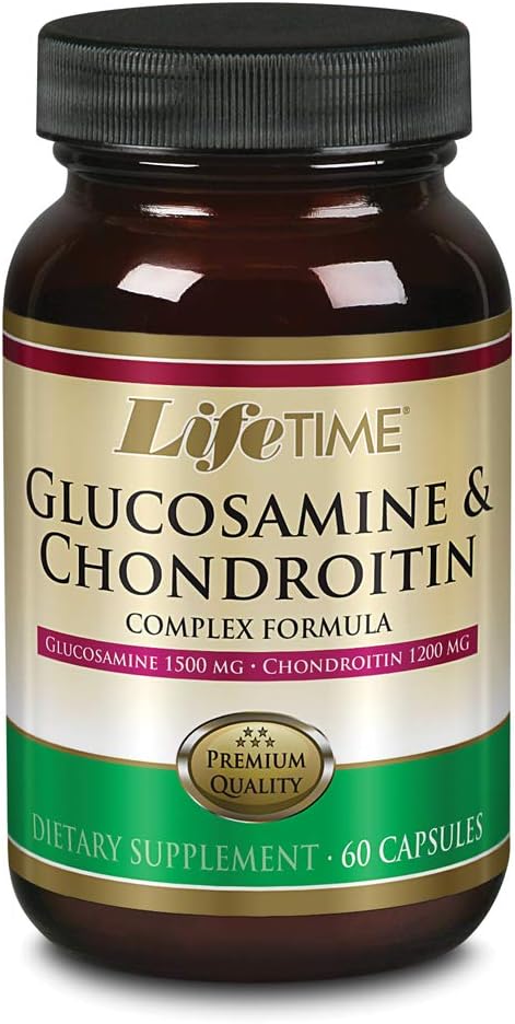 Complejo de condroitina de Glucosamina LIFETIME ANTE Sostenimiento Movilidad, Juntas &amp; Recuperación TEN 1500mg Glucosamina, 1200mg Condroitin ANTE 60 cápsulas