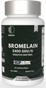 Bromelain 500mg | 60 Plant-Based Capsules | 2400 GDU Potency | Supports Joint Health & Digestion | No Preservatives or Artificial Additives