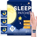 72 Pack Sleep Patches for Adults Extra Strength, Easy-to-Apply Sleep Patch with Valerian &amp; Melatonin Patches, Long-Lasting Night for Men and Women