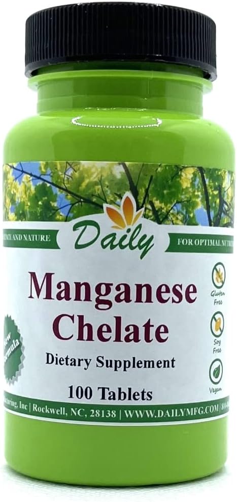 Manufacturing Manganese Chelate (5 mg) 100 Tablets