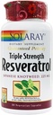 Solaray Triple Strength Resveratrol - 225 mg - 60 cápsulas vegetarianas