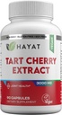 HAYAT Vitaminas Vegan Natural Tart Cherry Extracto 3000 MG, 3 Month Supply, Potent 10:1 Extracto, Todo Natural, Certified Halal, 90 cápsulas,