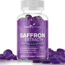 Saffron Extract Gummies with Passionflower & Vitamin D2 - Saffron Supplements for Mood Support, Digestion, " Energy 60 Servings