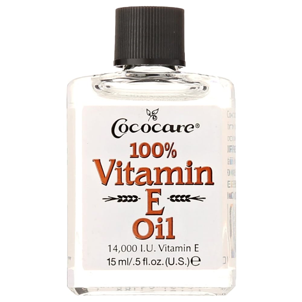 COCOCARE 100% Vitamina E Oil, 14000 UI, 0,5 Fl Oz - Moisturizador de piel " Protección antioxidante