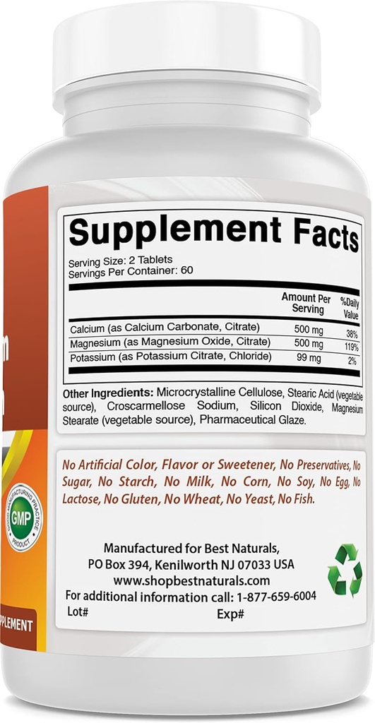 Calcio Magnesio Potasio " Hierro 65 mg