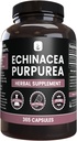 PURE ORIGINAL INGREDIENTES Echinacea Purpurea (365 capsules) No hay magnesio o rifles de arroz, siempre puro, lab Verificado