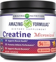 Amazing Formulas Micronized Creatine Monohydrate Powder Suplemento TEN 5000 mg Por Serving TEN Ideal Pre &amp; Post Workout Suplemento TEN Made in USA (1 LB, Fruit Punch)
