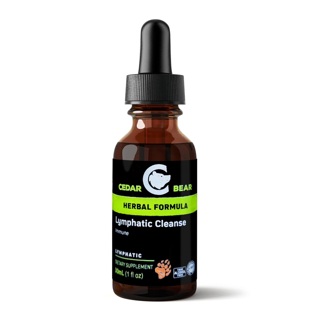 Oso de Cedro - Limphatic Cleanse Immune Support Supplement, Alcohol-Free Lymphatic Drainage Drops with Immune-Enhancing Natural Herbs, Liquid Herbal Supplements, 1 fl oz