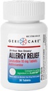 GeriCare Loratadine 10mg Non-Drowsy 24-Hour Alergy Relief, Antihistamine Alergy/Sinus Support Tablets for Runny Nose, Sneezing, Itchy, 30 Count, 1 Pack.