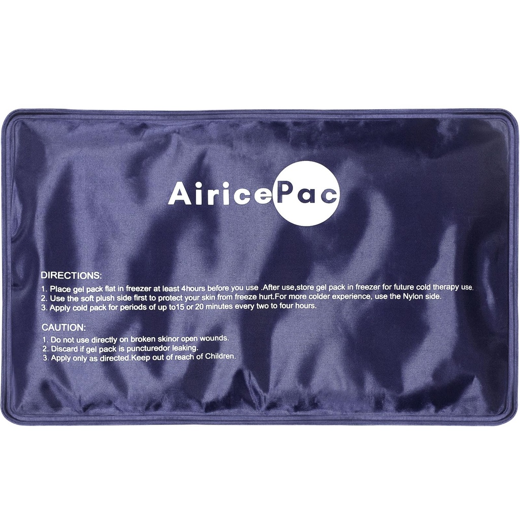 Paquetes de hielo para lesiones Reutilizables, Gel Cold Pack for Knee Neck Hombro de tobillo Elbow Hip Back Pain Relief, Cold Compress Therapy for Swelling, Bruises, Surgery, 7 "x 11", Blue
