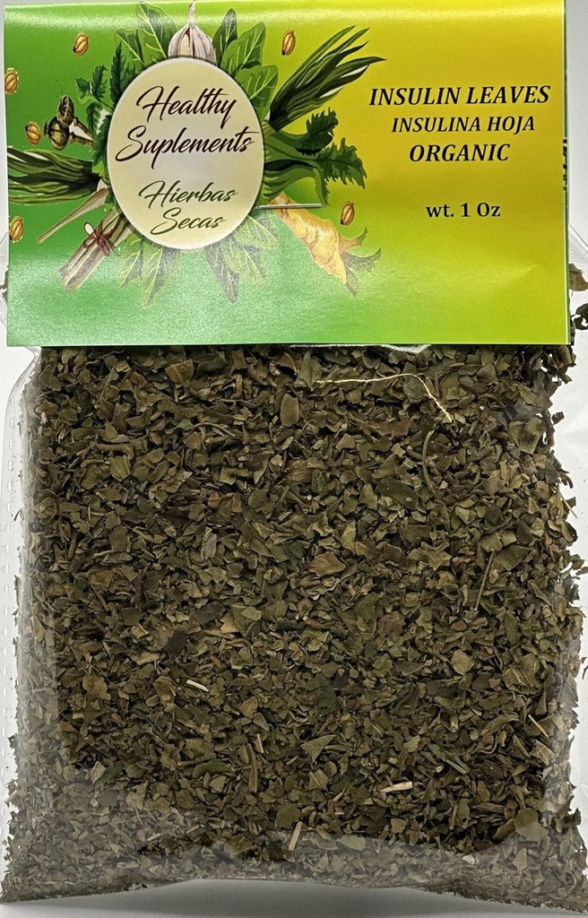 Insulina Hoja Organica 1 onz + 1 Bola extra Hojas de insulina Orgánica 1 onz