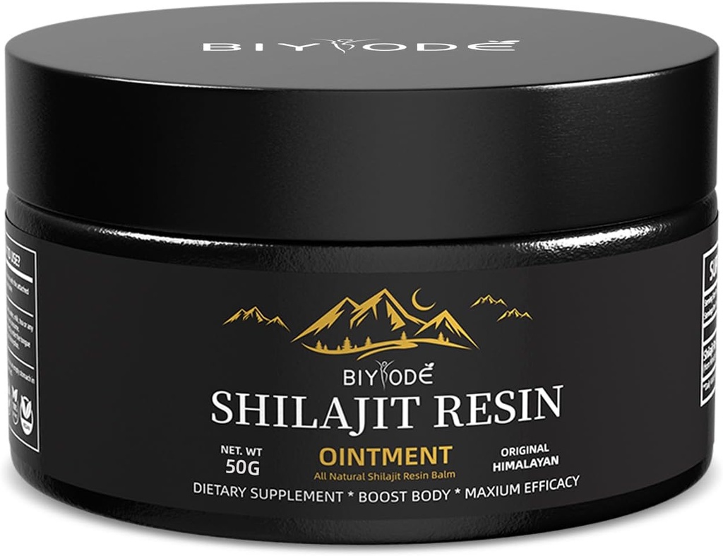Himalayan Puro Shilajit Resin 600mg 100 Servimientos con ácido fúlvico &amp; 85+ Trace Minerals Vegan Suplemento No-OMG Energía para Hombres &amp; Mujeres