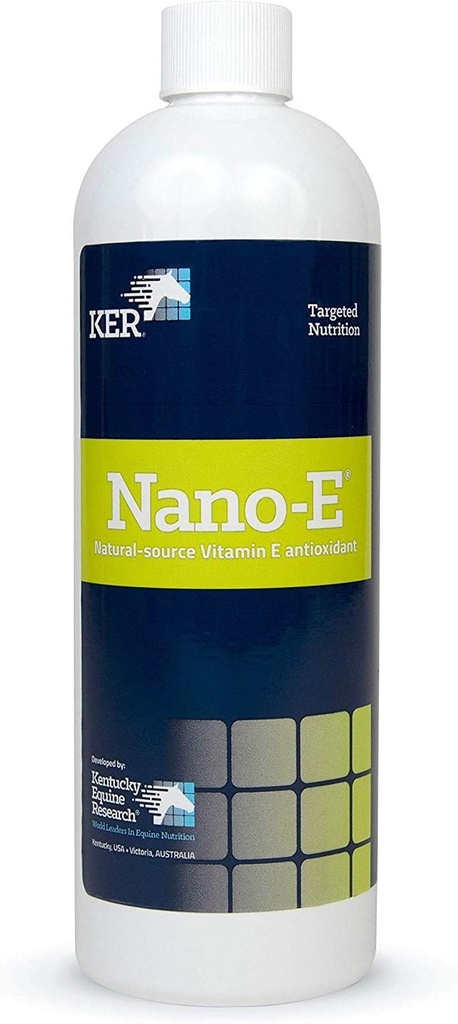 Kentucky Equine Research Nano -E: Fuente Natural Vitamina E Antioxidante para Caballos, 450 mL